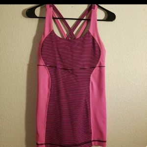 lululemon pink and purple tank